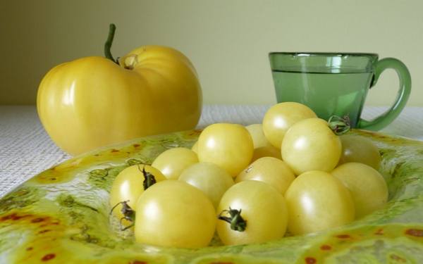 Белоснежные томаты  плоды спокойствия - фото